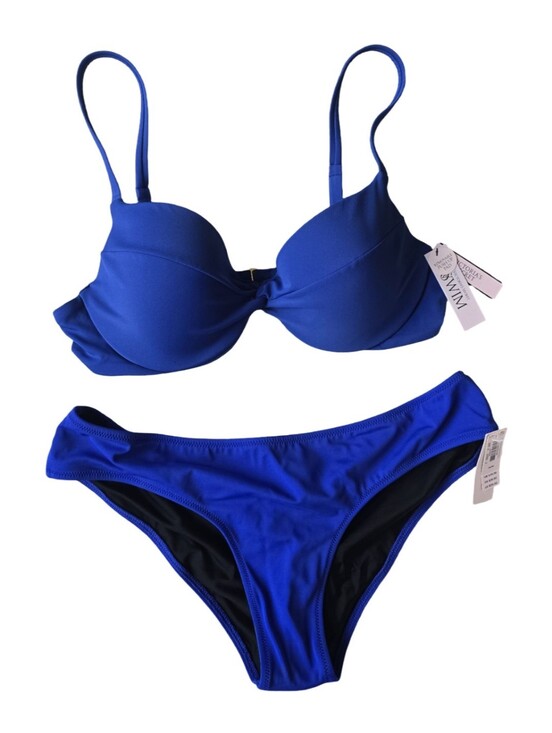 Victoria's Secret Other - NWT Victoria's Secret Royal Blue Bikini Set Size 36B Top & Size M Bottom